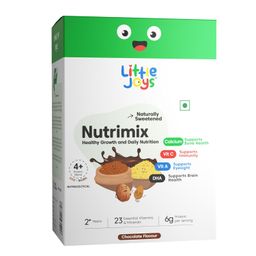 Little Joys Nutrimix Nutrition Powder 1kg|2-6 Years|Zero Refined Sugar|Supports Healthy Growth & Boosts Immunity|With Ragi, Bajra, Almonds & Oats|Chocolate Flavour, 1 count, 33 servings image 1