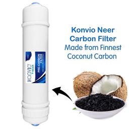 Konvio Neer Water Purifier Inline Cartridge Consisting of Pre Carbon Filter and Sediment Filter Compatible with All RO Water Filters image 2