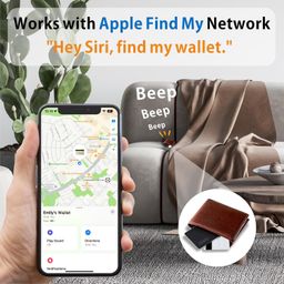 Eelexa Wallet Tracker Card, Rechargeable Thin Wallet Finder, Works with Apple Find My (iOS Only), Item Finder for Luggage Tags, Passports, Phone, IP67 Waterproof image 3