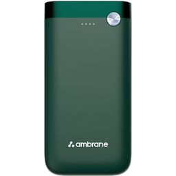 Ambrane 20000mAh Powerbank, 20W Fast Charging, Triple Output (2 USB & 1 Type C), Power Delivery, Quick Charge for iPhone, Android & Other Devices, Made in India + Type C Cable (PP-20 Pro, Green) image 1