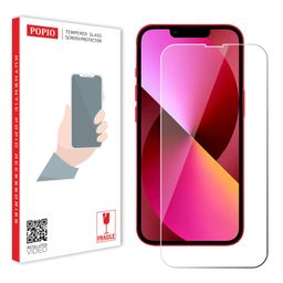 POPIO Tempered Glass Compatible For Iphone 13 / Iphone 13 Pro (Transparent) Full Screen Coverage Except Edges For Cellphone, Pack Of 1 image 1