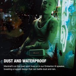 Marshall Emberton III Compact Portable Bluetooth Speaker with 32+ Hours of Playtime, (360° Sound), Dust & Waterproof (IP67) – Cream. image 5