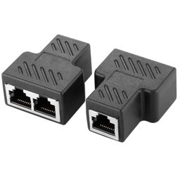 care case CARE CASE® RJ45 Splitter Adapter 1 to 2 Dual Female Port 8P8C Extender Plug LAN Network Socket Connector for Cat5/Cat5e/Cat6/Cat7 Coupler with Shield [Anti-Signal Interference](Pack of 1) image 1