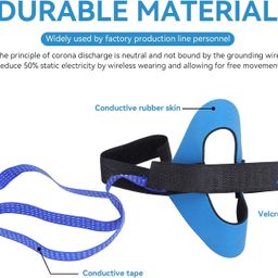 SCHOFIC ANTI-STATIC ESD Heel Strap Adjustable Anti Static 1M Ohm ESD Reusable Footstrap for Grounding image 3