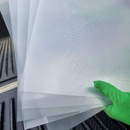 owlhaus Lenticular Sheet 17"x13", 100LPI (Pack of 5) - Transparent Lenticular Lens Sheet Blanks, Portrait, for Magic Tricks, 3D/Morph/Zoom/Animation/Flip-Image Printing, Optical Illusion, Invisibility Shield image 3