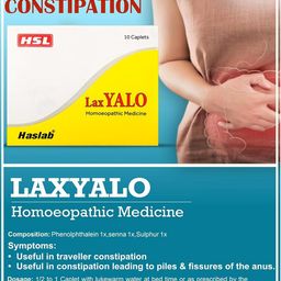 haslab Laxyalo Tablet - |Pack Of 100 Tablet|CONSTIPATION|Digestion|Eliminates acidity|Improves appetite| image 4