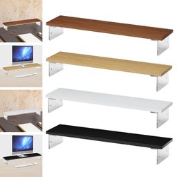 CALANDIS™ Monitor Stand Riser Shelf Computer Monitor Stand for Desktop Home Apartments Deep Brown | Monitor Mounts & Stands | Monitors, Projectors & Accs image 2
