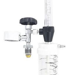 Rilekh Flow Meter With Bottle Oxygen Cylinder Regulator with Flowmeter and Hard Humidifier Bottle Fine Adjustment Valve with Rota-Meter & Humidifier Bottle image 1