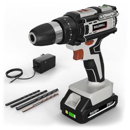 BUILDSKILL 21V Cordless Drill Machine for Home Use | Impact Drill with 10MM Keyless Chuck | 1.5 Ah Single Battery | Charger | Variable Speed | LED Light | Battery Drill Machine | 6 Months Warranty image 1