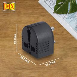 MX 16amp Converter Plug for India 6ampere to 16ampere 3-Pin International Socket for Big Size 16 A Plug Top (Use 16amp Devices in 6amp Socket) 2 pin 3 pin Universal Socket Adapter for Home Office Use image 3