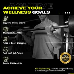 HEALTH VEDA ORGANICS PRIVATE LIMITED L-Arginine 1000 mg with Chromium Picolinate|60 Veg Capsules|Good for Muscle Growth,Stamina,Recovery,Immune Booster & Energy|For Both Men & Women,1000 milligrams image 5