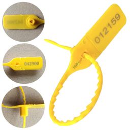 raibex ; lets grow together RAIBEX® Container Seal Security Seal TAG Grip Seal Security TAG Courier TAG Pull Tight Safety TAG Small Size (8 Inches) 100 PCS (Yellow) image 2