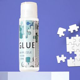 ujeavette UJEAVETTE® Jigsaw Puzzle Glue with Sponge Head Applicator PVA Puzzle Saver Glue for Art image 2