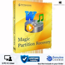 AVISHITI East Magic Partition Recovery Software | Latest 2024 Edition | Partition & Data Recovery | Recover Data from Corrupted Drive and Deleted Volumes & Files | Lifetime Validity | For Windows image 1