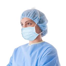C-Cure® Disposable Tie On Face Mask with Nose Clip | 3 Ply Medical Face Mask with Meltblown filter Layer | ISO & CE Certified Disposable Safety Masks for Hospital Staff image 2