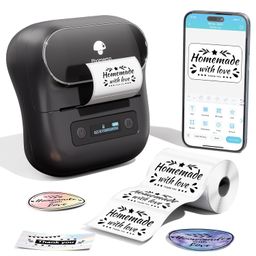 Phomemo M220 Desktop Thermal Label Printers, NewestThermal Label Maker, Multiple Template Font for Home,Office,Business,Organization,Inkless Printer Compatible with Phone &Laptop, 1Year Warranty image 1