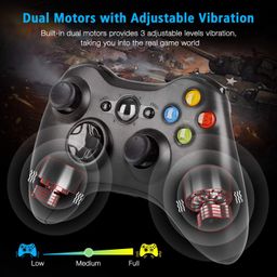 New World Wireless Controller With Receiver For Xbox 360, 2.4GHZ Remote Joystick Gamepad for PS3, PC Windows 7,8,10 and Xbox 360 Console with Receiver image 4