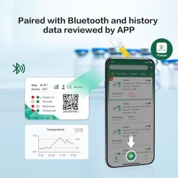 freshliance focus on fresh and safe life only Freshliance Bluetooth Temperature Data Logger, Remotely Monitor Refrigerator, Storage, BlueTag T10 image 2