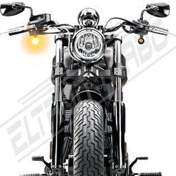 ELTRON TURBO Original Bullet Shape Turn Signal Lights Indicator + 21 Modes Flasher motorcycle Universal for All Bikes Models Turn Signal Lights Motorcycle (Amber, Pack Of 2) | LED image 4