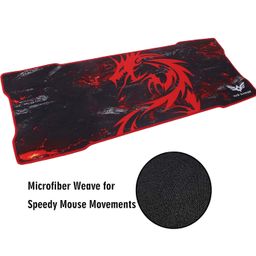 WAR HAMMER GX1050 Extended Size Gaming Mouse Pad| Stitched Edges| Non-Slip Rubber Base|Computer Laptop|Keyboard Mouse Pad for Office & Home image 4