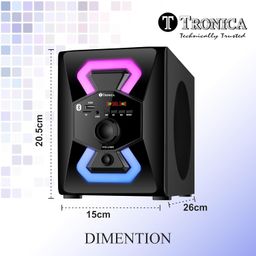 TRONICA 65W Donald 7.1 Home Theatre System with RGB LED Lights, Remote Control, Bluetooth Speaker Set, Cafe Speaker,FM,Pendrive,Smart TV Support image 5