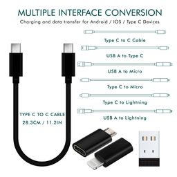 Wayona All in One 60W USB C to C Fast Charging Travel Cable Set Type C,Lightening and Micro USB Port Inbuilt Mobile Stand Compatible with iPhone,iPad,Samsung,OnePlus,Mi,Oppo,Vivo,iQOO (All in 1,Black) image 2