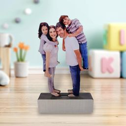 lacum Personalized Wooden Cutout Photo Frame – Customized Picture Display with Name or Message – Unique Gift for Special Occasions (Family) image 5
