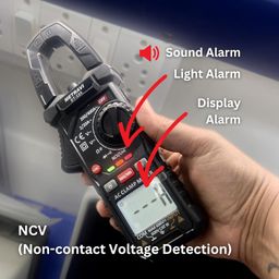 METRAVI DT-225 Digital Trms AC Clamp Meter (2024 Model) 2000 Counts, T-Rms, 600V Ac/Dc, 400A Ac,Black image 5