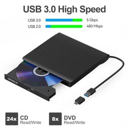 origbelie External CD/DVD Drive for Laptop, USB 3.0 CD Burner +/-RW CD ROM External DVD Drive Portable DVD Player for Laptop Desktop PC Apple Mac Windows 11/10/8/7/XP Linux OS image 3