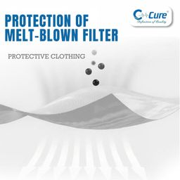 C-Cure® Disposable Tie On Face Mask with Nose Clip | 3 Ply Medical Face Mask with Meltblown filter Layer | ISO & CE Certified Disposable Safety Masks for Hospital Staff image 3