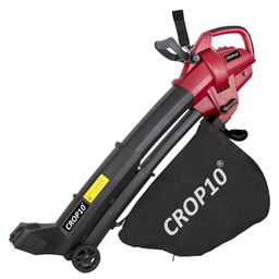 crop10 4 in 1 Electric Leaf Blower Vacuum and Shredder Mulcher with Rake, Powerful 3000W Motor with Adjustable Handle, 6 Variable Speed, 35 L Collection Bag, 10:1 Shredding Ratio, 6 M Power Cable image 1