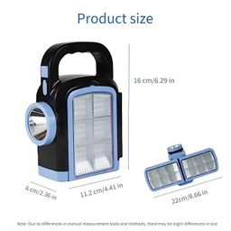 kavyara High Brightness Multifunctional LEDSOLAR Energy Camping Light Torch with Solar Panel Rechargeable, Mobile Power Bank, Torch & Emergency Light for Outdoor and Emergency Use (Multicolor) image 4