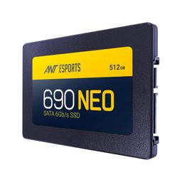 Ant Esports 690 Neo Sata 2.5" 512GB Internal Solid State Drive/SSD with SATA III Interface, 6Gb/s, Fast Performance, Read/Write - 520/450 MB/s, Quad Channel Controller compatible with PC and LAPTOP image 3