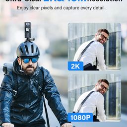 BOBLOV A23Pro Body Camera with 180°Rotatable Lens, 2K/48MP Small Body Camera, Night Vision Function, Easy to Use and Take for Lecture, Traveling, Pet Walking and Outdoors Activities (64GB) image 4