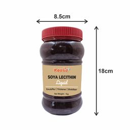 KONFIZ Soy Lecithin Liquid,1 kg (Soya lecithin | Emulsifier | Thickener | Stabiliser | Natural Food Additive | Add to bakery, chocolate & confectionery products) image 4