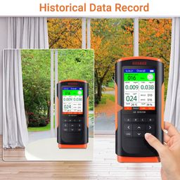 VeeDee Portable Air Quality Pollution Detector Meter with Color Graphic Display-PM 1/2.5/10, TVOC, HCHO Checker Temperature Humidity AQI Tester image 5
