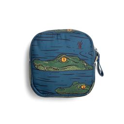 DailyObjects Easy Square Pouch | Crafted Using Soft-Touch and Water-Repellent Polyester | Polyfill Cushioning Assures Scratch-Free Security | Comes with an O-Ring to Attach Keys, Charms or Wristlets image 1