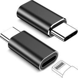 USB Adapter Lightning to USB C Adapter, Lightning Female to Type-C Male Connector for iPhone 16/15 16/15 Plus 16/15 Pro 16/15 Pro Max/iPad Pro/Air/Mini, Support Fast Charging & Data Sync image 1