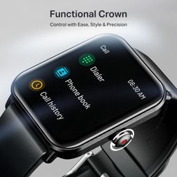 boAt Wave Call 2 with 1.83” HD Display, Advanced BT Calling, Functional Crown, Cloud & Custom Watch Faces, Multiple Sports Modes, IP67, HR, Sleep & SPO₂ Monitor Smart Watch(Midnight Black) image 3