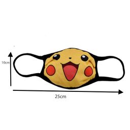 xtore Cotton Shield Plus 3 layer Safety Snug Fit Pikachu Design Reusable Cloth Mask Without Valve for Kids (Yellow, 3-6 years). image 4