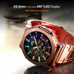 Fire-Boltt Obsidian 33.5mm (1.32 inch) AMOLED Display, Stainless Steel Design, 466 * 466 px Resolution, Bluetooth Calling, Multiple Sports Modes, Health Mode, IP67, Weather Updates image 4