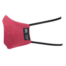 muwin Unisex Cotton/Polyester 4 Layer Reusable Washable Face Mask Without Valve (Pack of 3, Red) image 3