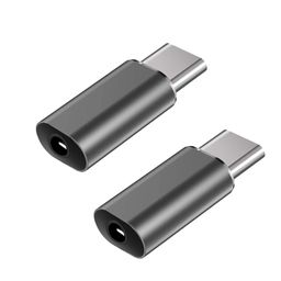 C & E-Type C to 3.5mm Adapter Compatible with Oneplus 11R 7T 8T 9 Pro and All oneplus Devices - Type C to 3.5mm Jack [ 2 Pack ] image 1