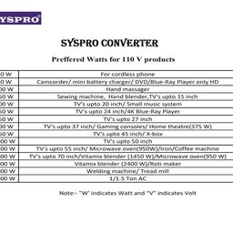 SYSPRO RANGER 2000W 220V to 110V Voltage Converter | Step Down Transformer for US/Taiwan./Canada Appliances image 5