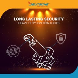 Deutsche Cylindrical High Performance Ignition Lock Compatible with for Hero Hunk/Hero Impulse (2 Wires) (2 PIN) image 3