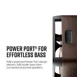 Polk Audio Signature Elite ES10 1" Tweeter & 4" Woofer, 100w, Auxiliary Dual power port Technology (Pair) Black image 3