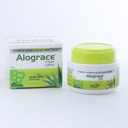 alograce Moisturizing Cream with Vitamin E, Honey & Aloe Vera | for Normal, Dry and Sensitive skin | 50 gm image 1