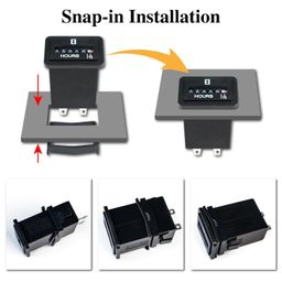 Jayron Snap in Mechanica Hour Meter Rectangular Hour Meter NR-HM001 DC6-80V 12V 24V image 5