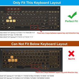 RAYA Silicone Keyboard Cover for ASUS TUF 2022 A15 / A17 / F15 / F17 Gaming Laptops & ASUS TUF 2023 A15 / A16 / A17 / F15 / F17 & ASUS TUF 2024 A15 Gaming Laptops (Clear Silicone) image 2