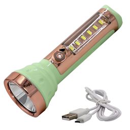 CINEFX Rechargeable Waterproof LED Torch Long Range high Power Flashlight 2W+3W Range 200 Meter. with 4 Modes Multi-Functional and Blinker Torch Emergency Light (Multicolor) image 1